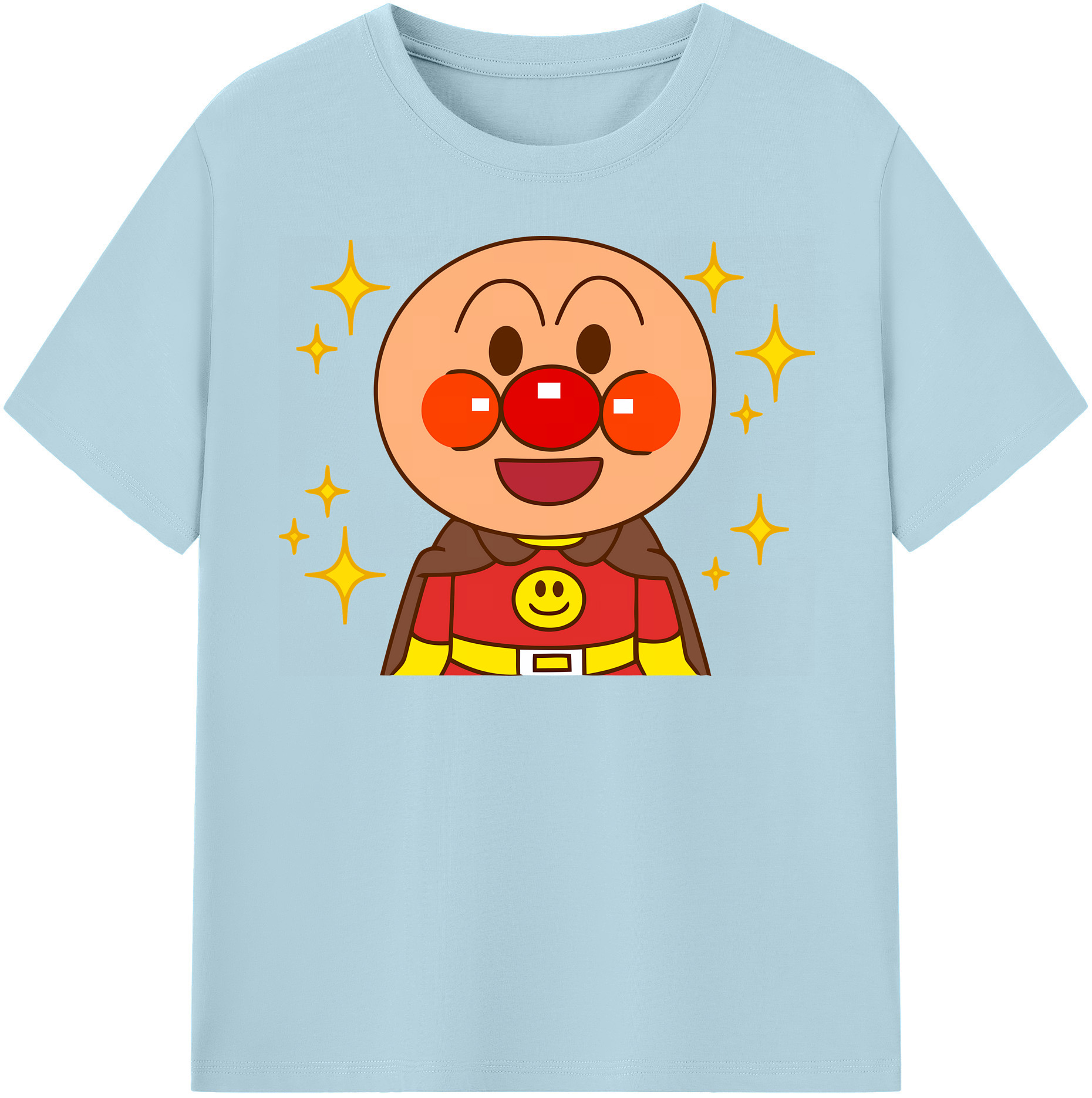 （画像用） アンパンマン Anpanman 綿100％半袖Tシャツ（フロントプリント）